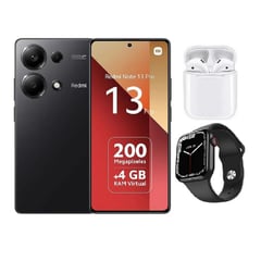 XIAOMI - Redmi Note 13 Pro 4G 256GB Negro + Audifonos + Smartwatch