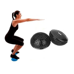 IMPORTADO - Mini Bosu Kinesiología Equilibrio Semi Esfera Base Púas x1