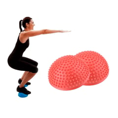 IMPORTADO - Mini Bosu Kinesiología Equilibrio Semi Esfera Base Púas x1