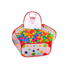 RYBIU IMPORT - Piscina con Cesto de Balon para Niños Multicolor