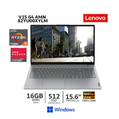 LENOVO - Laptop V15 G4 AMN AMD Ryzen 5 7520U,16Gb Ram, 512Gb SSD,15.6” FHD, Wind 82YU00XYLM