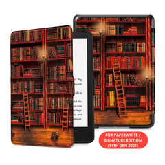 FINTIE - Funda Kindle 6.8 11va gen 2021 Paperwhite - Library