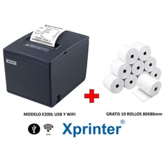 XPRINTER - Impresora ticketera termica 80mm USB WIFI