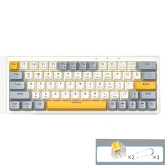 GENERICO - Teclado mecánico - teclado de juego - 63 teclas - Amarillo - A