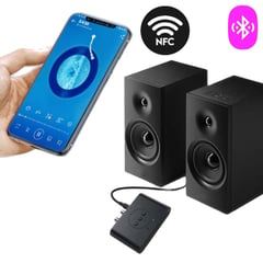 ESSAGER - 2 En 1 Receptor Audio Lector Mp3 Adaptador Bluetooth 5.0 NFC