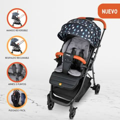 JUGUETERIA RINCON INFANTIL - Coche Cuna de Paseo para Bebés «FOREST» Blue