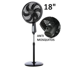 IMACO - Ventilador Pedestal 18" Antimosquitos 85W FSM7518MK Negro