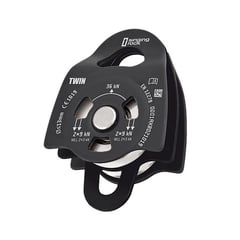 SINGING ROCK - POLEA - PULLEY TWIN ROLL BLACK