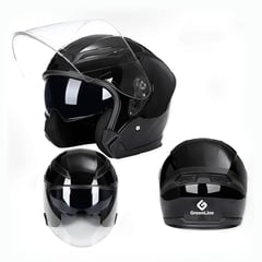 GREENLINE - Casco para bicicleta Modelo BYB7 NEGRO BRILLANTE