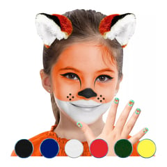 MASK COLORS - MAQUILLAJE COLORES PRIMARIOS Set x 6 unds