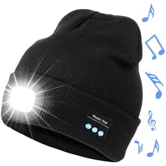 GENERICO - Gorro Bluetooth Recargable Con Luces UNISEX talla standar