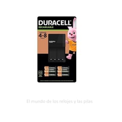 DURACELL - CARGADOR RECARGABLE + 6 PILAS AA Y 2 PILAS AAA