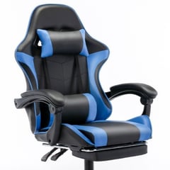 GENERICO - Silla Gamer Pro Negro con Azul