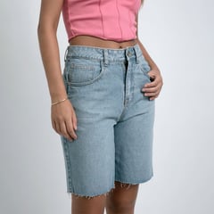 DESIRE - Short Jean Biker Para Mujer