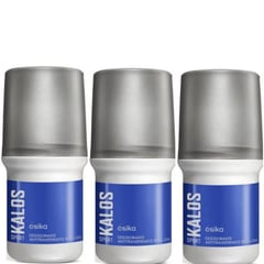 ESIKA - Pack x 3 Kalos desodorante roll on de masculino x 50ml