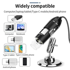 Microscopio Digital Portatil USB 1600X "3 EN 1"