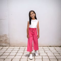 LE PETIT COMPANY - Pantalón Culotte Niña Lazo - Fresa