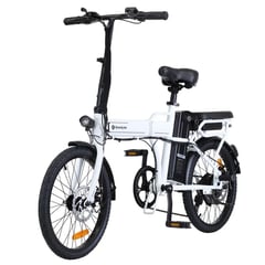 GREENLINE - Bicicleta Eléctrica Plegable Litio Extraíble Shimano 7 Aro20