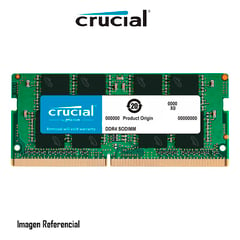 CRUCIAL - MEMORIA RAM SODIMM 16GB DDR4 3200MHZ P/N: CT16G4SFRA32A