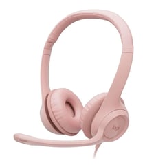 LOGITECH - Audifono con Microfono H390 USB Noise cancelling Rose