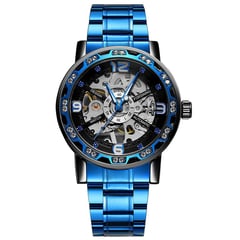 FORSINING - RELOJ AZUL DE LUJO PARA HOMBRE