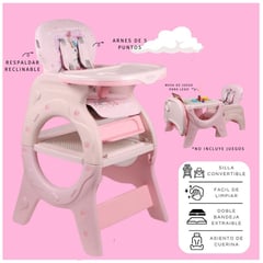 GENERICO - Silla Carpeta 4 en 1 Donna Comedor para Bebes