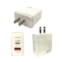 BIG GER - CARGADOR ADC-GAN001 USB-C y USB de 65W - PD33W COLOR BLANCO