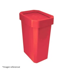 DISA SOLUCIONES ECOEFICIENTES - PAPELERA VAIVEN ROJO 10 LITROS