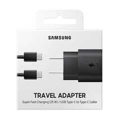 SAMSUNG - Cargador 25W para Samsung Cable Tipo - C Negro