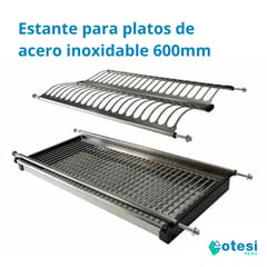 GENERICO - Escurridor de platos y tazas para muebles de cocina de 60 cm