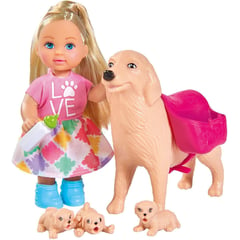 EVI LOVE - MUÑECA Set Cuidado de Perros Accesorios