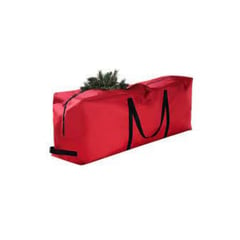 GENERICO - Maleta para guarda Árbol Navidad Organizador Rojo Decoraline Home