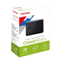 TOSHIBA - DISCO EXTERNO 2TB CANVIO BASICS USB 3.0 BLACK