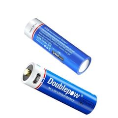 GENERICO - Pilas de litio USB-C recargable AA 15v doublepow pack 2unidades