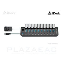 IDOCK - HUB USB 3.0 IDK-1000 10 PUERTOS USB ADAPT CORRIENTE P/N: IDK-1000