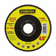 KAMASA - Disco Flap 115 x 22.23mm Grano 100 KM1187