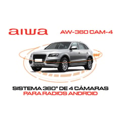 AIWA - Sistema 360° de 4 Cámaras para Radios Android AW-360 CAM-4