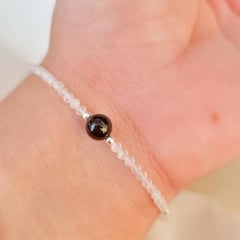 INTUERI - Pulsera Amelié Piedra Luna y Turmalina Negra