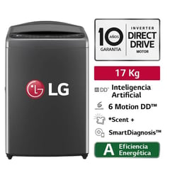 Lavadora 17 Kg AI DD Carga Superior Negro WT17BV6