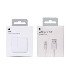 APPLE - Cargador Original 12W Adaptador Lightning