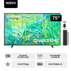 Televisor LED Smart TV 75 Crystal Ultra HD 4K UN75CU8000GXPE