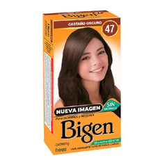 BIGEN - 1 TINTE NATURAL PARA CABELLO CASTAÑO OSCURO #47