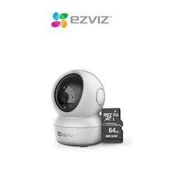 EZVIZ - Cámara De Seguridad Inteligente Para Interiores H6C Full HD + Sd 64 GB