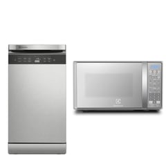 ELECTROLUX - Combo: Lavavajillas 10 Sets de Acero (EHFE10T2MSBUS) + Microondas 20L (EMDO20S2GSRUG)