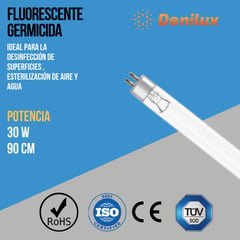 DONILUX - Fluorescente germicida 30w UV-C T8