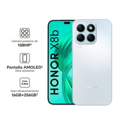 HONOR - Smartphone X8b 8+256GB Titanium Silver