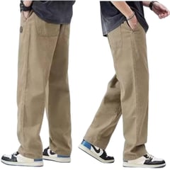 BELCHERCC5 - Straight-Leg Loose Men Trousers Street Retro Cargo Casual Pants