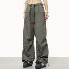 ZIMRAHYG - Moda mujer Pantalón Cargo Mujer Pantalones de piernas anchas