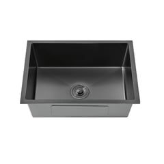 GENERICO - LAVADERO DE ACERO 1 POZA 60 X 46 BLACK R-INOX