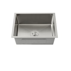 GENERICO - LAVADERO DE ACERO 1 POZA 44 X 39 CUADRADO R-INOX